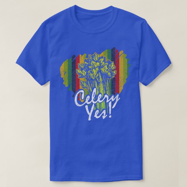 Celery Yes Funny Vegetable Gardener  339 T-Shirt (Design Front)