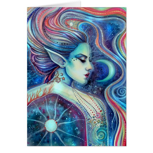 Celesta Surreal Fairy Fantasy Art Celestial Cards (Front)