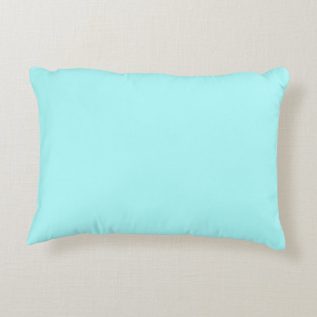 Celeste Blue Accent Pillow (Back)