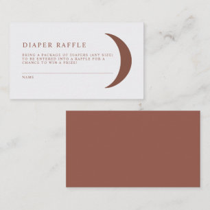 CELESTE Bohemian Moon Diaper Raffle Ticket Game