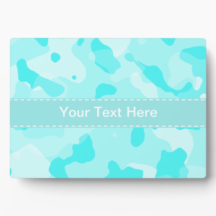 Celeste Camo; Camouflage Display Plaques