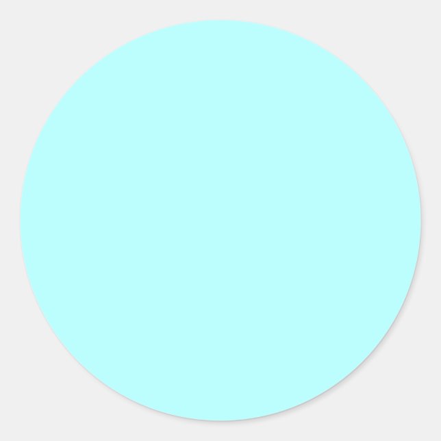Celeste Green Classic Round Sticker (Front)
