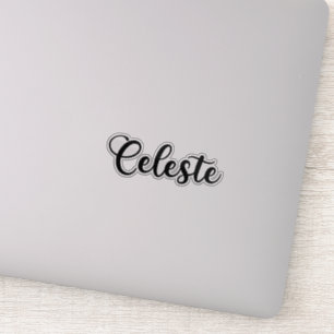 Celeste Name - Handwritten Calligraphy Sticker