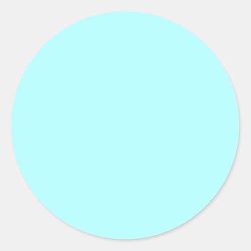 Celeste Solid Color Classic Round Sticker