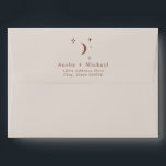 CELESTE Terracotta Boho Moon and Stars Celestial Envelope<br><div class="desc">The Celeste Collection features a boho arch with terracotta tones and moon and star accents paired with a modern simplistic font combination. It's the perfect collection for your bohemian desert or rustic earth tone event.</div>