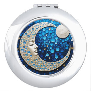 Celeste : Woman in the moon Compact Mirror