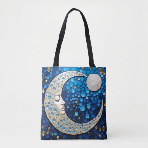 Celeste : Woman in the moon Tote Bag