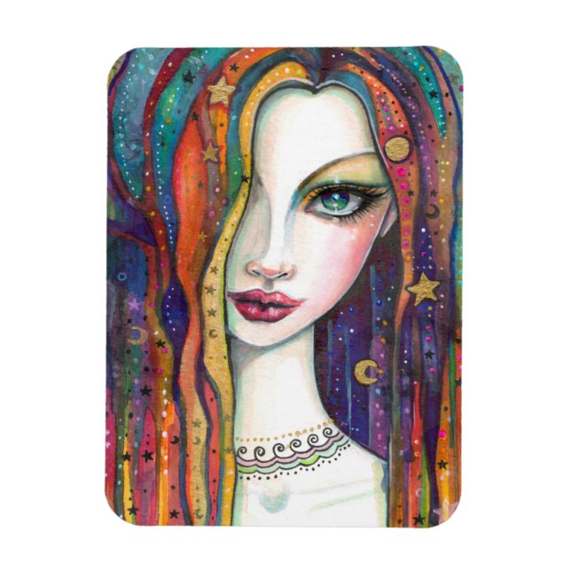 Celestia Bohemian Beauty Art by Molly Harrison Magnet (Vertical)