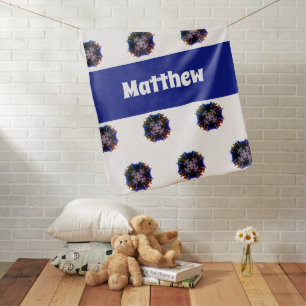 Celestial Abstract Light Pattern Gender Neutral Ba Baby Blanket