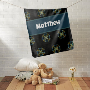 Celestial Abstract Light Pattern Gender Neutral Baby Blanket