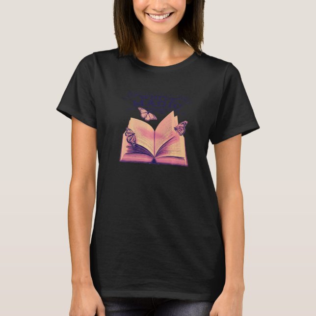 Celestial Aesthetic Triple Moon Wicca Witchy Tarot T-Shirt (Front)