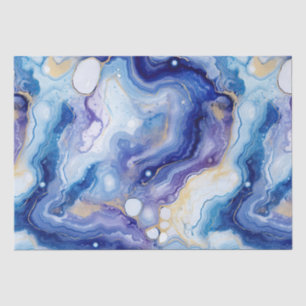 Celestial Agate Abstract Galaxy Stone Pattern Tissue Paper