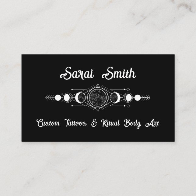 Celestial Alchemy business card (Front)