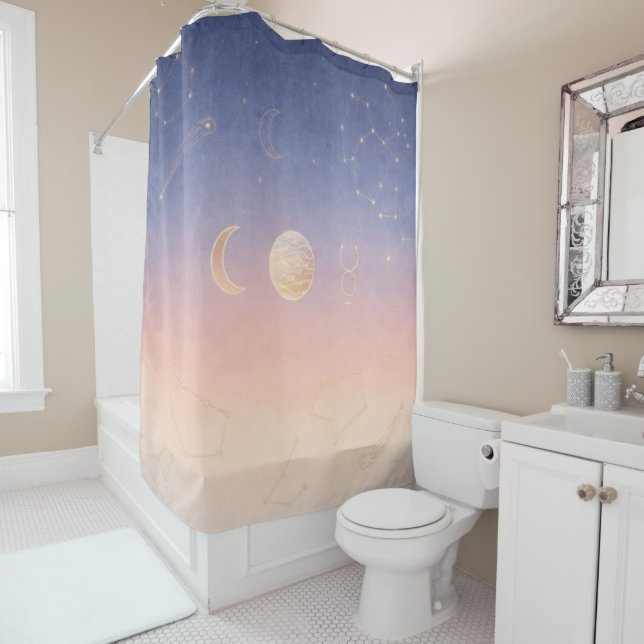 Celestial Alignment Shower Curtain (In Situ)