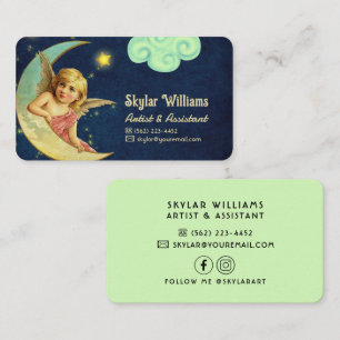 Celestial Angel Custom Business Cards