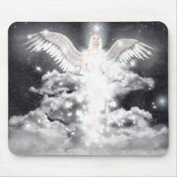 Celestial Angel White Mouse Pad