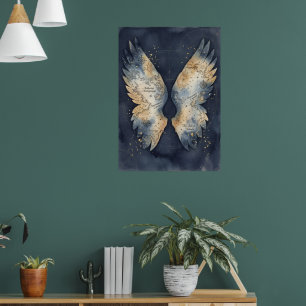 Celestial Angel Wings Map Fine Art Print   Fantasy