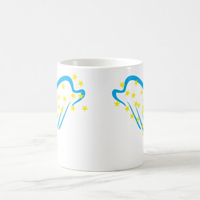Celestial Angel Wings with Sparkling Stars  Coffee Mug (Creator Uploaded)