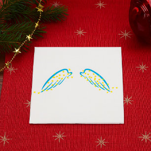 Celestial Angel Wings with Sparkling Stars Napkins