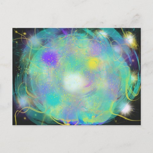 Celestial Angelic Stars Christian Prophetic Art Postcard