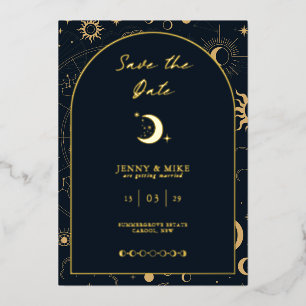Celestial Arch Save the Date Foil Invitation