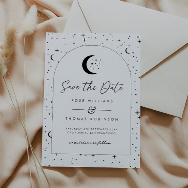 Celestial Arched Save The Date (Zazzle Celestial Arched Save The Date )