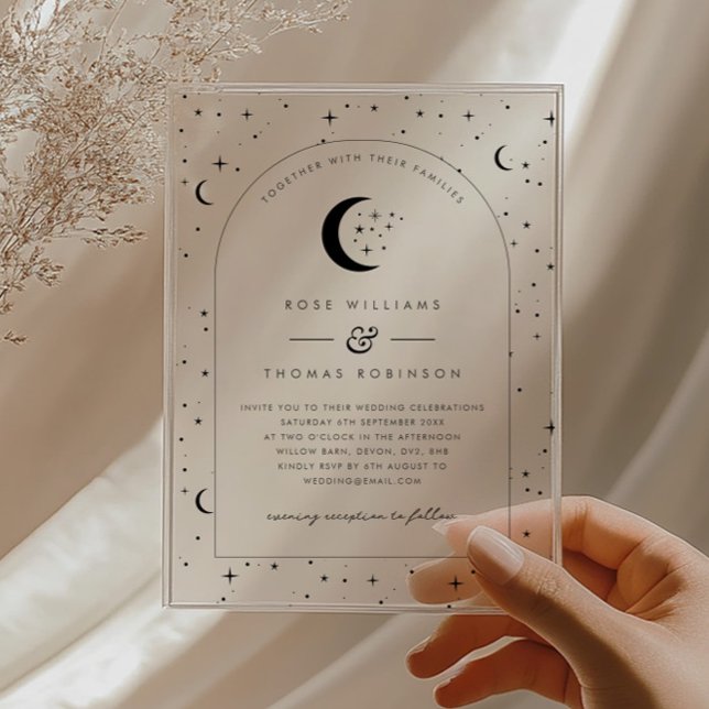 Celestial Arched Wedding Invitation (Celestial Arched Wedding Invitation)
