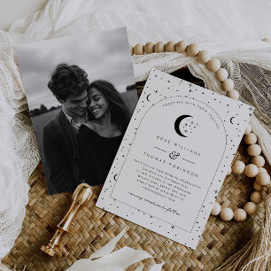 Celestial Arched Wedding Invitation Photo