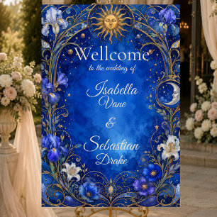 Celestial Art Nouveau Wedding Foam Board