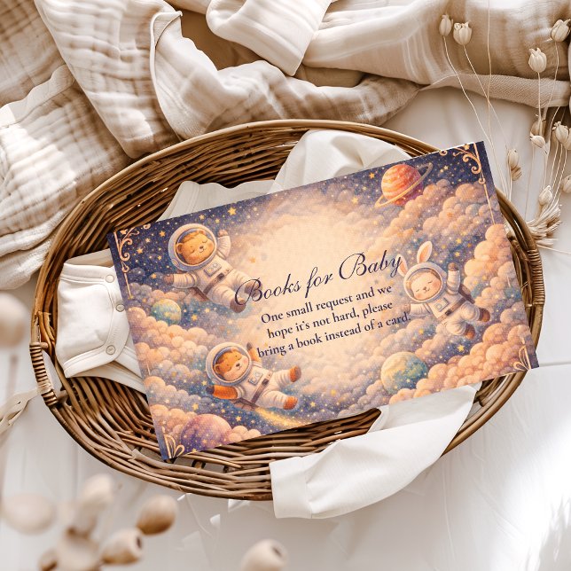 Celestial Astronaut Neutral Space Books for Baby  Enclosure Card (Creator Uploaded)