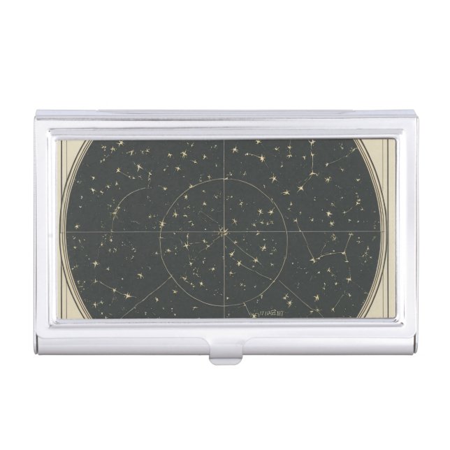 Celestial Atlas Star Map Business Card Case (Front)