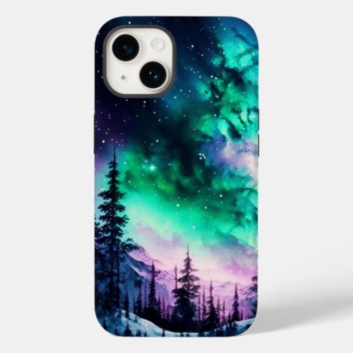Celestial Aurora Borealis Northern Lights Vivid  Case_Mate iPhone 14 Case