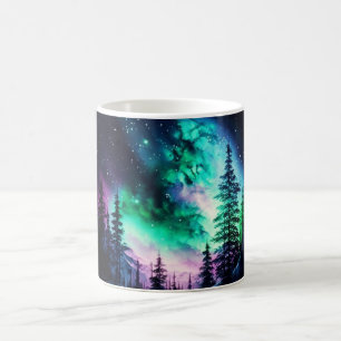 Celestial Aurora Borealis Northern Lights Vivid Coffee Mug