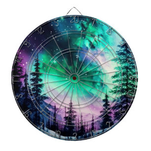 Celestial Aurora Borealis Northern Lights Vivid Dart Board