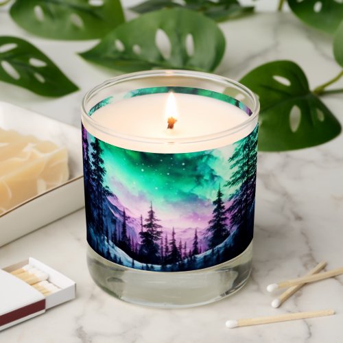 Celestial Aurora Borealis Northern Lights Vivid  Scented Candle