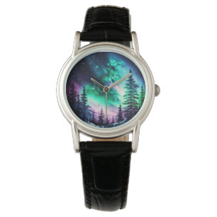 Celestial Aurora Borealis Northern Lights Vivid Watch