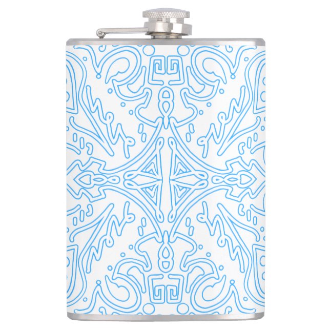 Celestial Azure Tide Flask (Front)