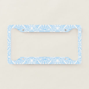 Celestial Azure Tide License Plate Frame
