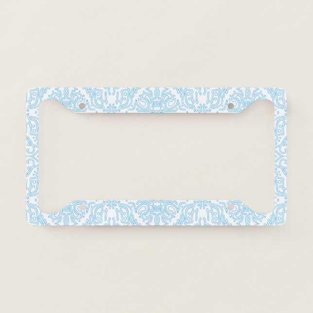 Celestial Azure Tide License Plate Frame (Front)