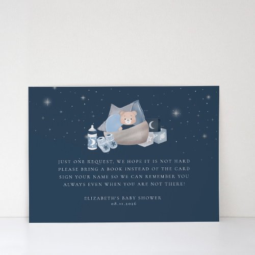 Celestial Baby Bear Books for Baby Ticket Enclosure Card