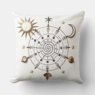 Celestial Balance Throw Pillow