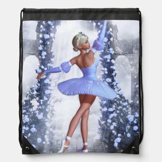 Celestial Ballerina Drawstring Bag (Front)