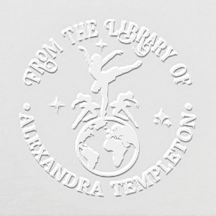 Celestial Ballerinas Dancing on World #2 Book Embosser