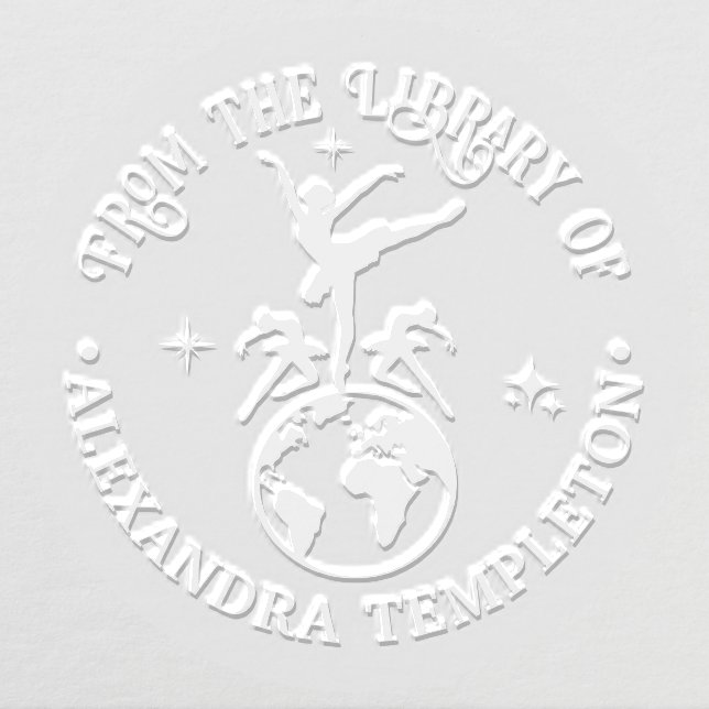 Celestial Ballerinas Dancing on World #2 Book Embosser (Design)