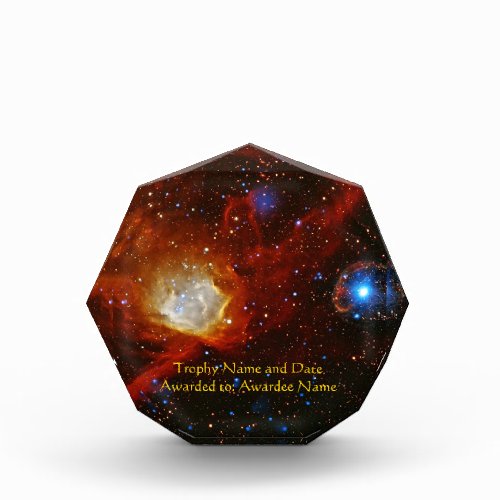 Celestial Bauble Nebula N90 and Pulsar SXP1062 Acrylic Award