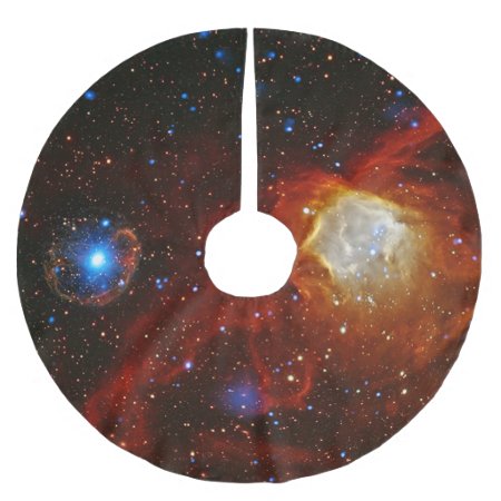 Celestial Bauble - Nebula N90 and Pulsar SXP1062 Brushed Polyester Tree Skirt