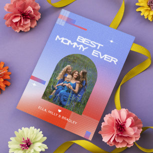 Celestial BEST MOMMY EVER Mother's Day Photo Holiday Card