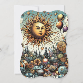 Celestial Birthday Wishes Card | Greeting Card 