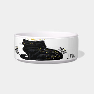 Celestial Black Cat Mystic Constellation Bowl