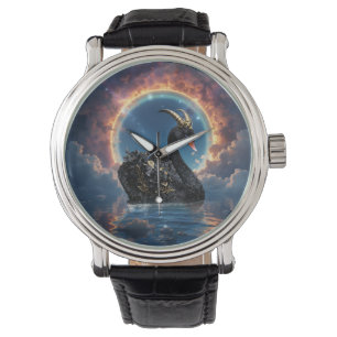 Celestial Black Swan Guardian of the Moonfire Veil Watch